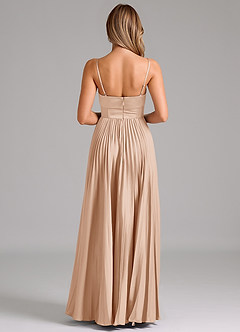 Azazie Akiko Bridesmaid Dresses English Rose A-Line Sweetheart Neckline Stretch Satin Dress image2