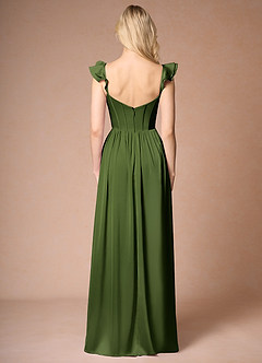 Maxi jurk Ginevra Olijfgroen image2