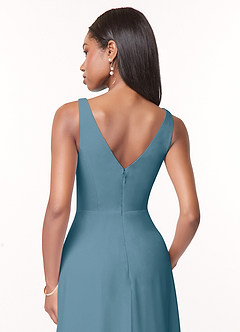 Azazie Nala Bridesmaid Dresses Bermuda A-Line Pleated Chiffon Dress image5