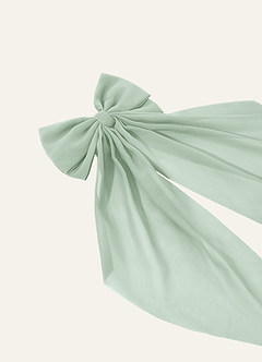 front Matching Color Chiffon Bow Hair Clip