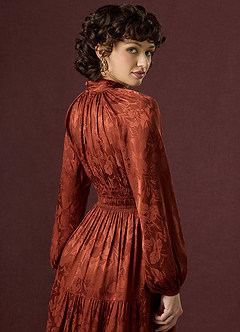 Brianna Rust Maxi Dress image3