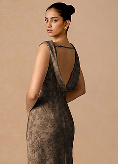 Juliska Coffee Brown Maxi Dress image5