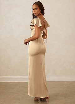 Christian Siriano Bridal for Azazie 1005 Brautjungfernkleider Etui Herzausschnitt Stretch-Satin Kleid Champagner image8