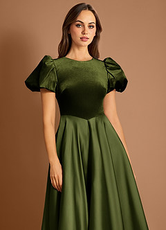 Orlisse Oliva Vestido midi image6