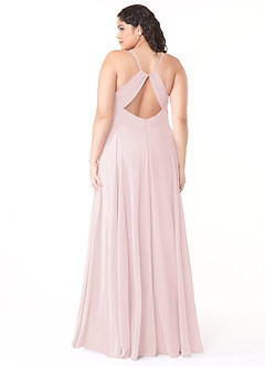 Azazie Avelina Bridesmaid Dresses A-Line V-Neck Pleated Chiffon Floor-Length Dress image9