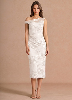 Melian Cloud White Midi Dress image3