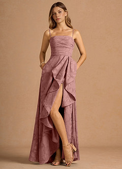 Lulu Light Pink Handkerchief Maxi Gown image5