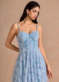 Gaelira Sky Blue Maxi Dress image5