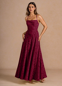 Vestido Merlot Largo Irelia image5