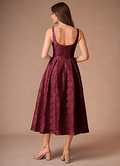 Briac Midi Klänning Vin image2