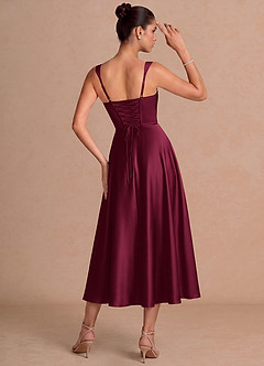 Azaria Merlot Midi Dress image2