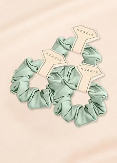 front Sopivanväriset Bridesmaid Stretch -Satiiniset Normaalikokoiset Scrunchit