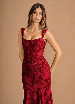 Tiana Ruby Red Maxi Dress image4
