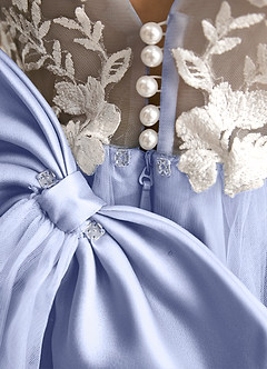 Azazie Mixie Flower Girl Dresses Ice Ball-Gown Lace Dress image8