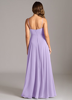 Azazie Amani Bridesmaid Dresses Lilac A-Line Pleated Chiffon Dress image2