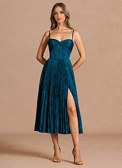 Vesper Navy Black Midi Dress image3