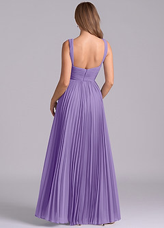 Azazie Mina Jurken voor bruidsmeisjes Jurk van Chiffon met A-Lijn Geplooid Tahiti image7