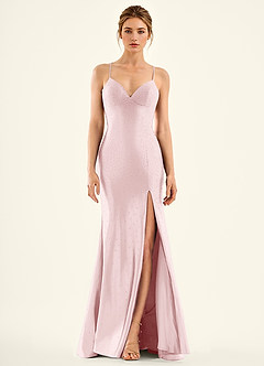 Twinkle Pink Mermaid Prom Dress image5