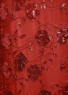 Azazie Tabby Kleider für die Brautmutter Etui Plissee Pailletten Kleid Rote Pailletten image6