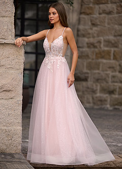 Finesse Rosa Vestido de fiesta de corte A image5