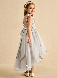 Azazie Tweety Flower Girl Dresses Frost A-Line Lace Tulle Dress image6