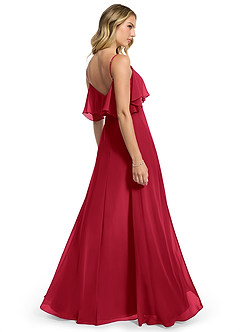 Azazie Jean Bridesmaid Dresses Scarlet A-Line Chiffon Convertible Dress image2