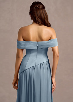 Vestido Azul Pálido Largo Liora image6
