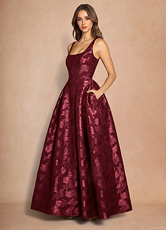 Briac Wine Maxi Dress image3