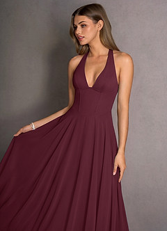 Isabeau Wine Maxi Dress image5