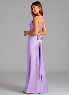 Azazie Hati Brudtärnklänningar Klä av Sjöjungfru i Stretch Satin Lila image6