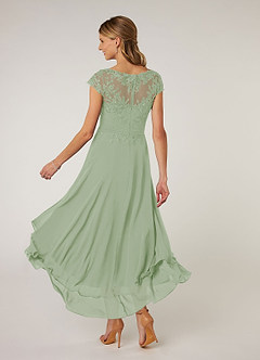 Azazie Shonda Mother of the Bride Dresses Dusty Sage Lace Chiffon Dress image7