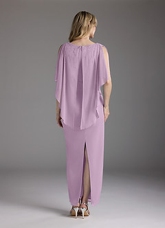 Azazie Aspyn Final Sale Wisteria Sheath Beaded Mesh Dress image7