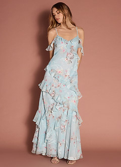 Brittany Ice Blue Maxi Dress image3