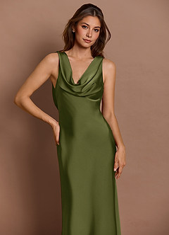 Cheryl 올리브 맥시 드레스 image6