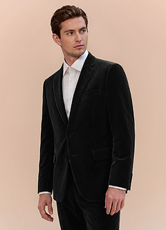 front Marcus Schwarz Samtanzugjacke