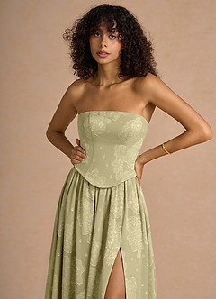 Vestido Celadón Midi Isaura image5