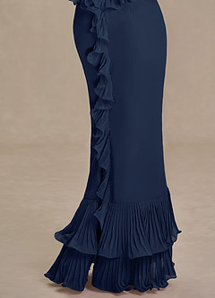 Vionette  Navy Ruffle Maxi Dress image7