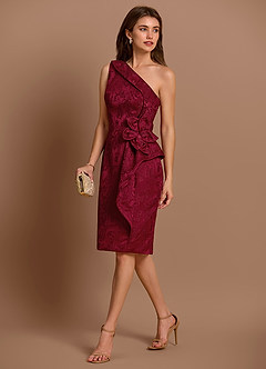 Vestido Frambuesa Oscura Midi Gabriella image5