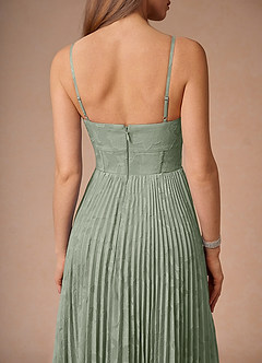 Akiko Pistachio Pleated Maxi Dress image16