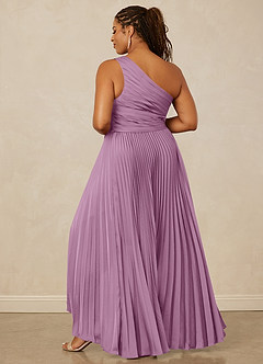 Christian Siriano Bridal for Azazie 1008 Bridesmaid Dresses Wisteria A-Line One Shoulder Stretch Satin Dress image14