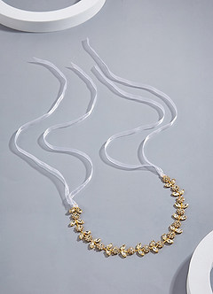 front Delicate Leafy Charm Headband