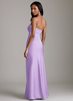 Azazie Saylor Brudtärnklänningar Klä av Sjöjungfru i Stretch Satin Axelbandslös Lila image5