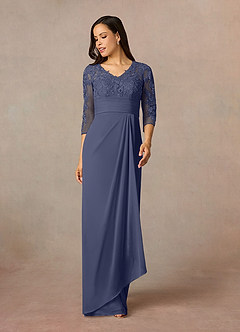 Azazie Poe vestidos de madre de la novia Vestido de Tormenta de Encaje de Recto image1