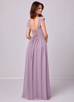 Barbie ♥ Azazie Bridesmaid Dresses Wisteria A-Line Corset Chiffon Dress image5
