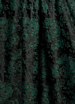 Runa 에메랄드 블랙 미디 드레스 image7