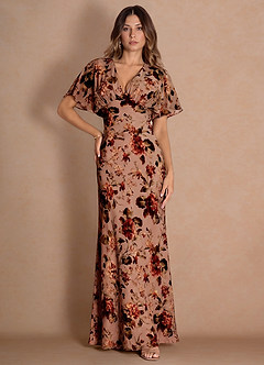 Darla Maxi Klänning Mauve Multi image3