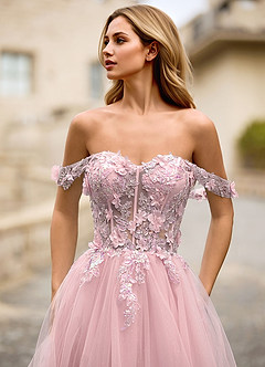 Eleanor Rose Robe de bal en dentelle florale 3D image9