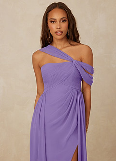 Christian Siriano Bridal for Azazie 1014 Bridesmaid Dresses Tahiti A-Line Off the Shoulder Chiffon Dress image6