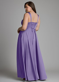 Azazie Azaria Brautjungfernkleider A-Linie Korsett Stretch-Satin Kleid Tahiti image8