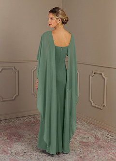 Azazie Dion Mother of the Bride Dresses Eucalyptus Sheath Scoop Stretch Crepe Dress image2
